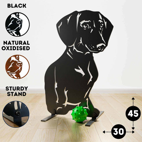 Dachshund Dog Loss Garden Ornament Memorial Personalised Statue
